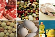 قیمت اقلام خوراکی مناطق شهری
