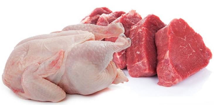 جدیدترین قیمت گوشت و مرغ در بازار در ۱۳۹۹/۱۲/۲۴