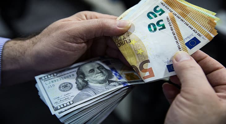 قیمت دلار یورو پوند
